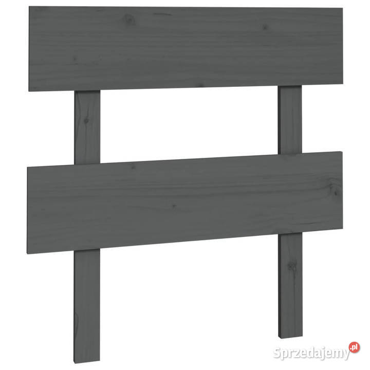 Wezgłowie łóżka szare 935x3x81 lite drewno mazowieckie Warszawa