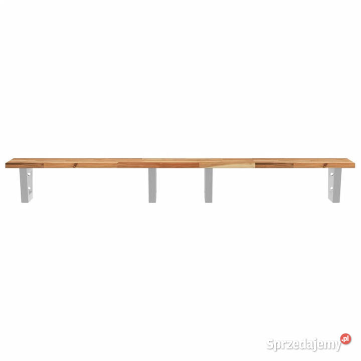 Półka ścienna pod umywalkę stal i lite drewno sprzedam