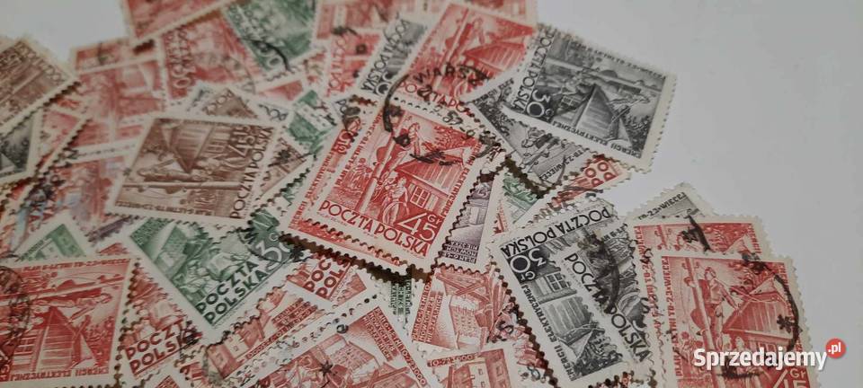 znaczki Budownictwo i elektryfikacja 1952r 150 mazowieckie Warszawa