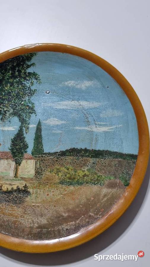 Talerz Dekoracyjny Ozdobny Stara Ceramika Wola Podłężna sprzedam