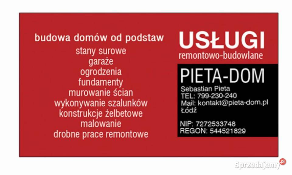 BUDOWY DOMÓW podstaw ŁÓDŹ i woj Łódzkie Łódź