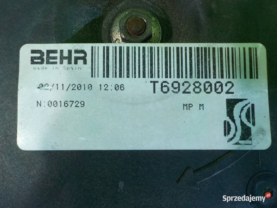 ALFA ROMEO GIULIETTA 14 TB 11r HB 5D wentylator