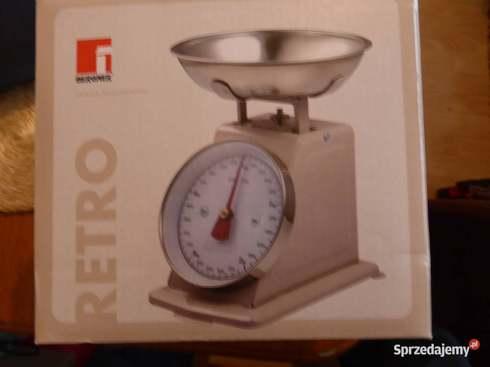 Nieużywana waga RETRO do 5 BERGNER z nierdzewną Olsztyn