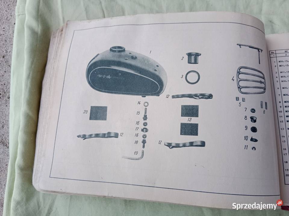 Katalog części zamiennych wfm Ostrołęka sprzedam