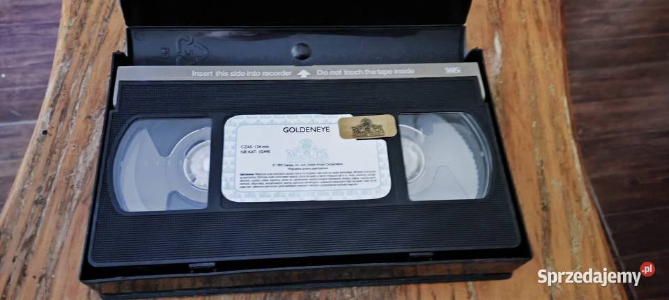 Oryginalna kaseta video VHS James Bond GoldenEye lektor Gliwice