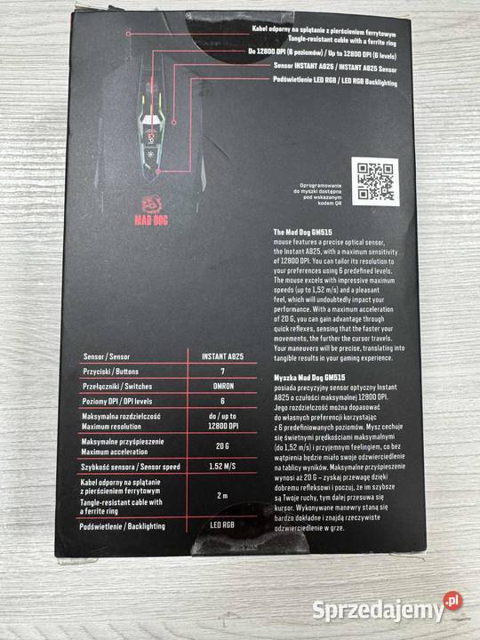 Myszka przewodowa Mad Dog GM515