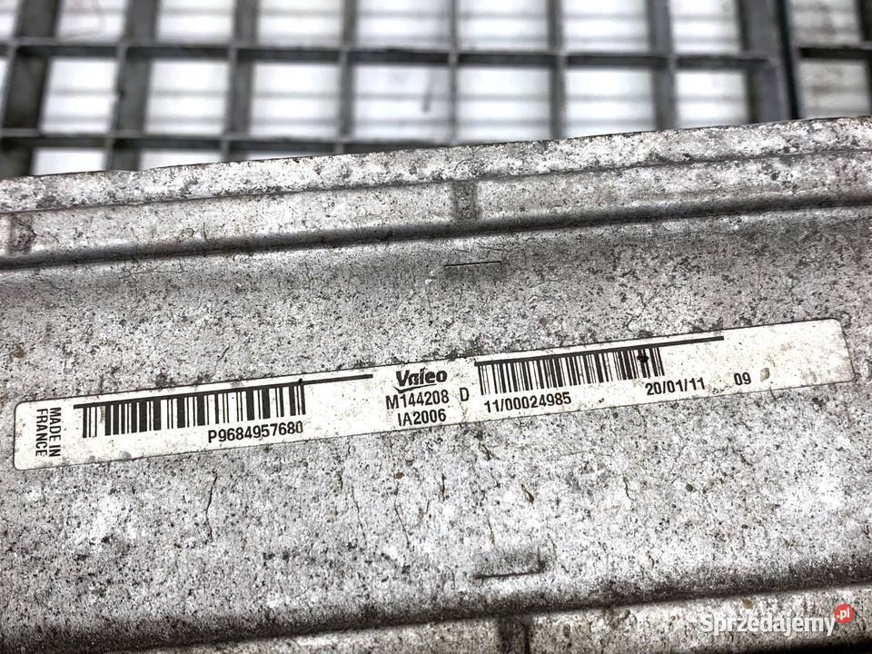 INTERCOOLER PEUGEOT 508 I 9684957680 16 156 1018 podkarpackie