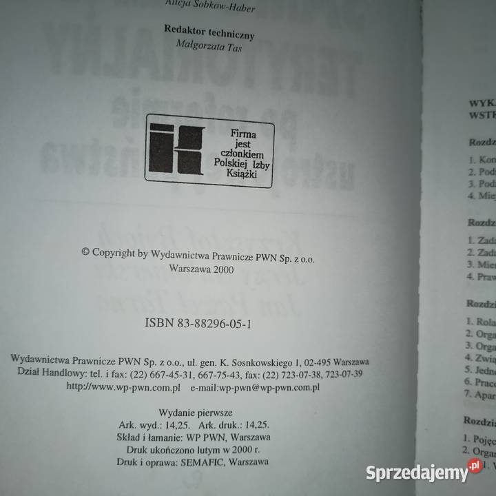 Samorząd Terytorialny reformie ustrojowej politologia, stos. międzynarodowe Gdańsk sprzedam