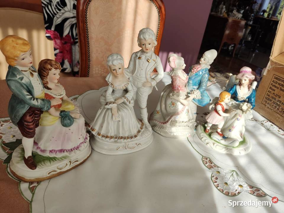 porcelanowe figurki 4 sztuki pary Gorzów Wielkopolski sprzedam