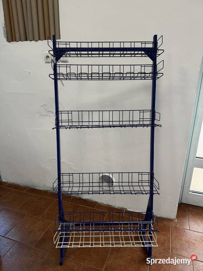 Stojak ekspozytor 6 półek stelaże do sklepu na