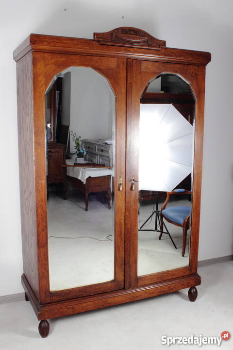 Szafa Antyk Art deco Dąb okres Międzywojenny Meble