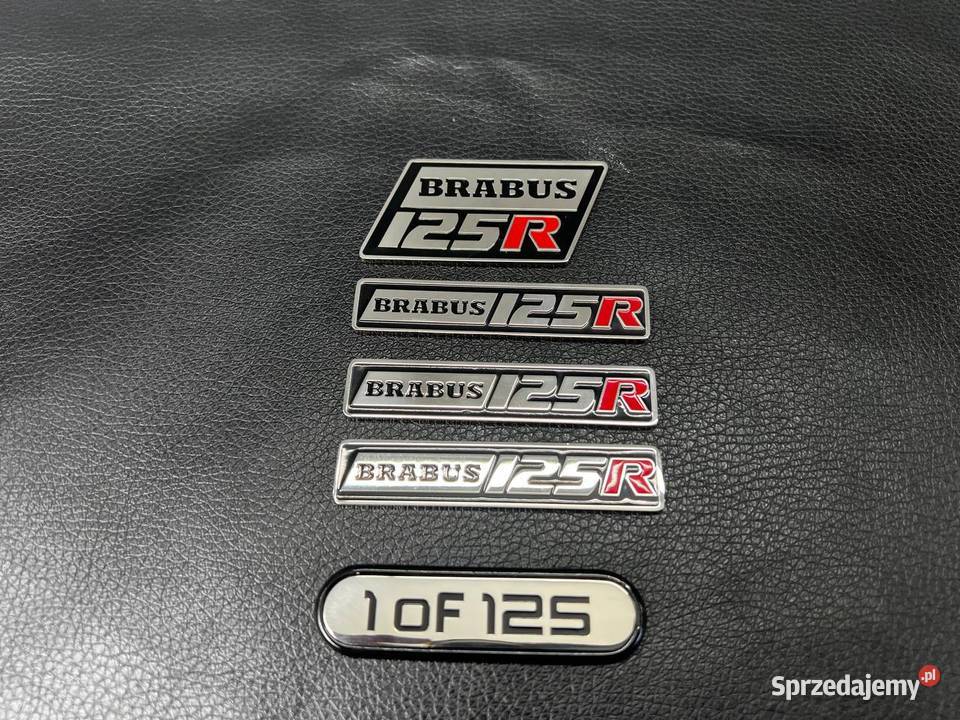 Smart 453 Brabus 125 R Zestaw Emblematow Akcesoria samochodowe