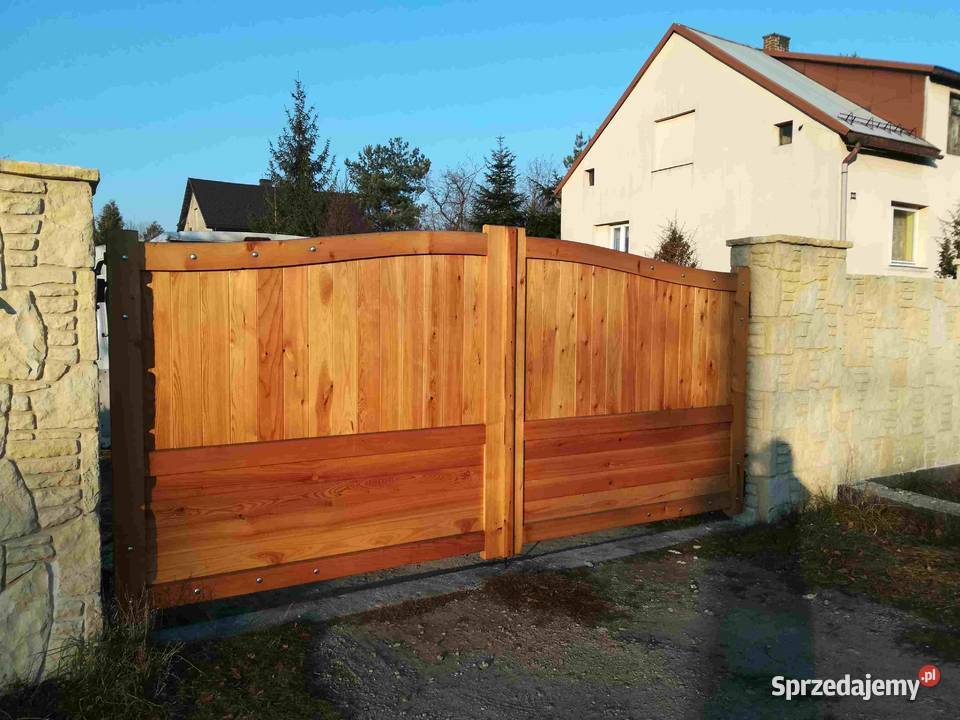 Brama drewniana model B9 Stanpor Stalowa Wola