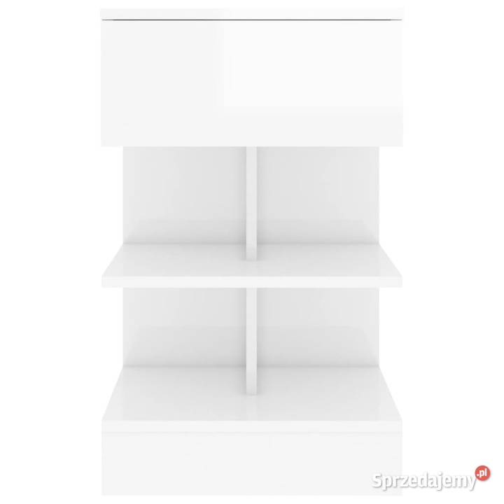 Szafki nocne 2 wysoki połysk białe 40x35x65 Warszawa