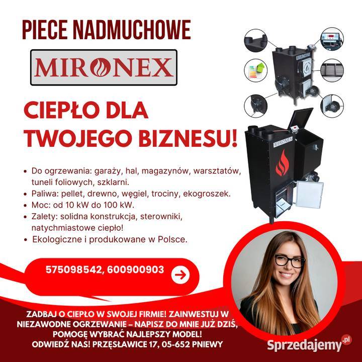 Piece nadmuchowe na paliwa stałe piece z Grójec
