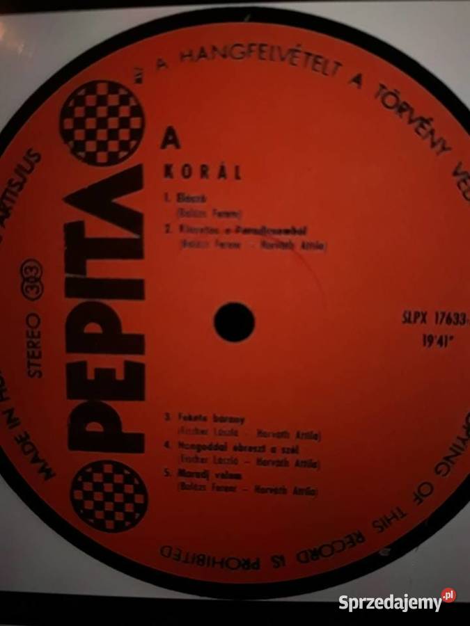 Archiwum węgierskiego rocka KORAL Koral 1980 podkarpackie Rzeszów sprzedam