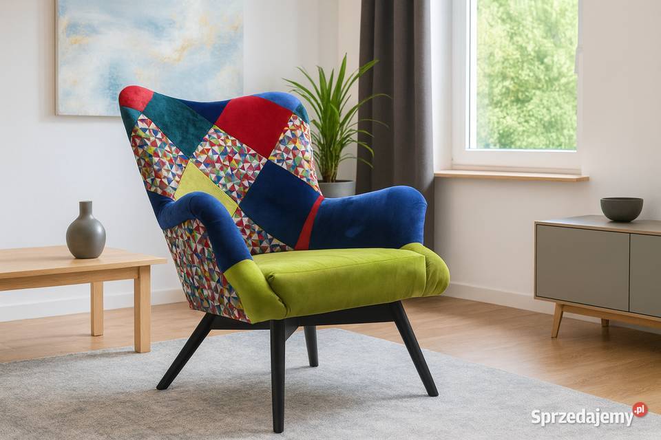 Fotel Uszak Designerski Komfortowy Nowoczesny Fotele Kazimierz Biskupi