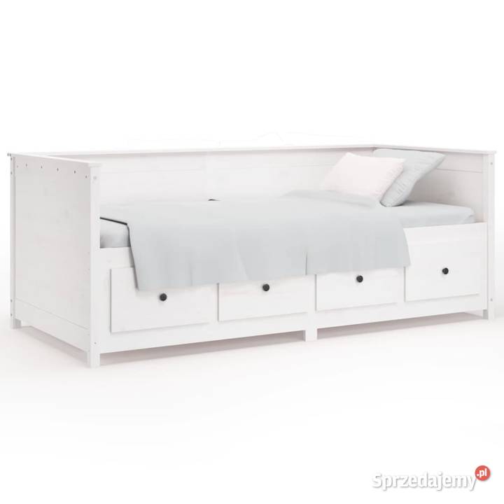 vidaXL Łóżko dzienne bez materaca białe 90x190 mazowieckie Warszawa