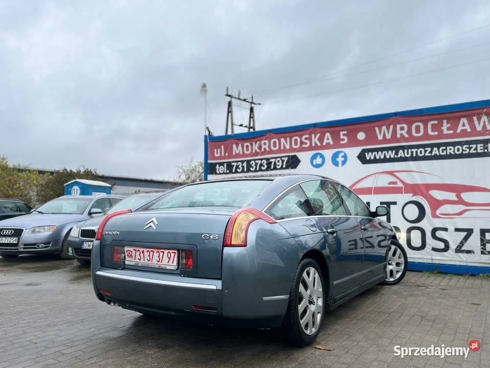 Citroen C6 27 HDI 2006 Automat Pneumatyka Skóry Wrocław