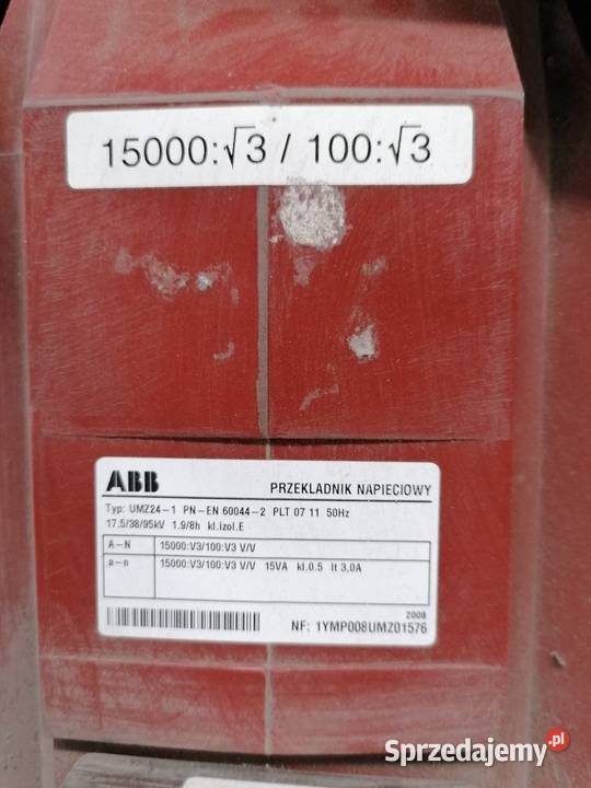 Sprzedam przekładniki ABB