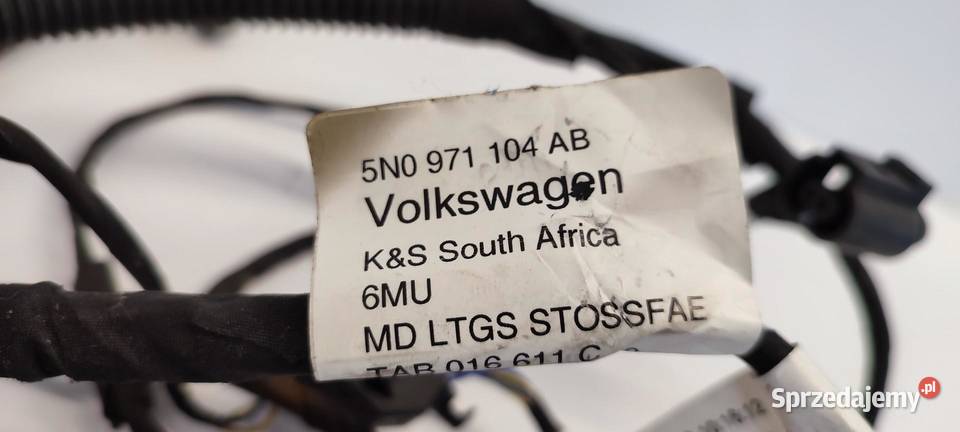 VW TIGUAN 5N0 WIĄZKA ZDERZAKA PDC TYŁ