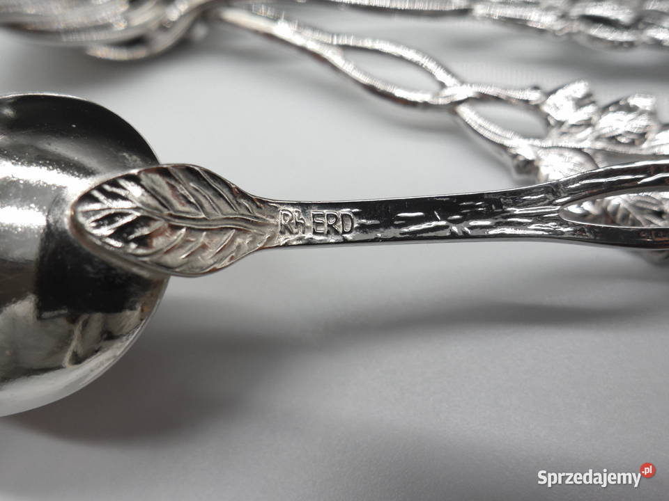 Komplet Łyżeczek z Różyczką 6 w kolorze srebrnym Raszków