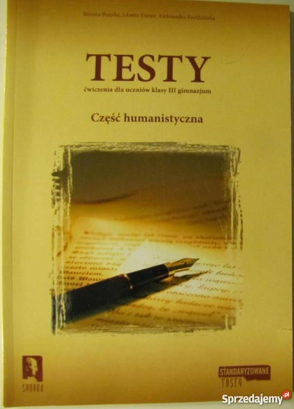 TESTY ĆWICZENIA UCZNIÓW KLASY III GIMNAZJUM Siedlce sprzedam