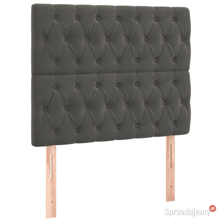 Zagłówek do łóżka z LED ciemnoszary 100x7x118128 Warszawa