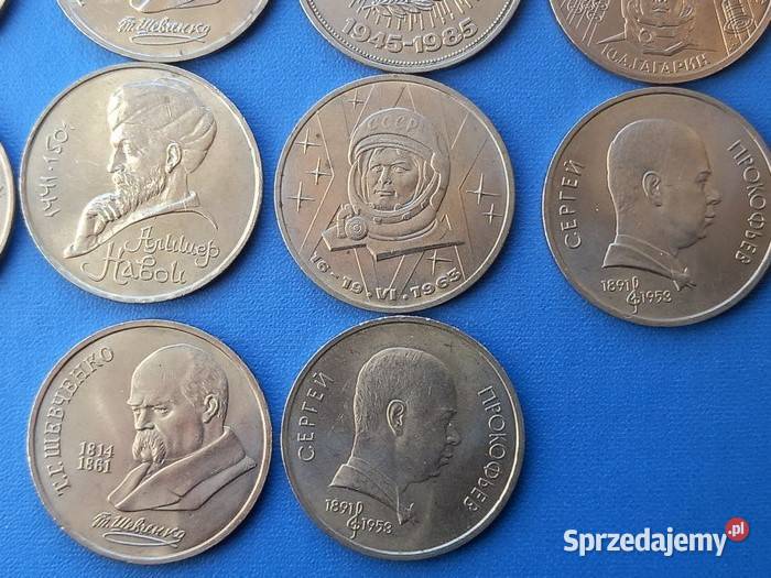 10 monet okolicznościowych 1 Rubel ZSRR Numizmatyka Koszalin sprzedam