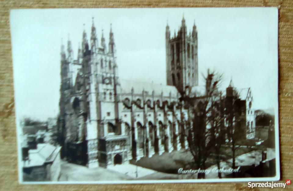 WIDOK NA KATEDRĘ W CANTERBURY Piszczac