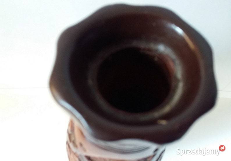 Antyk Retro Chiński Wazon Cynober Rzeźbiony pomorskie Gdańsk