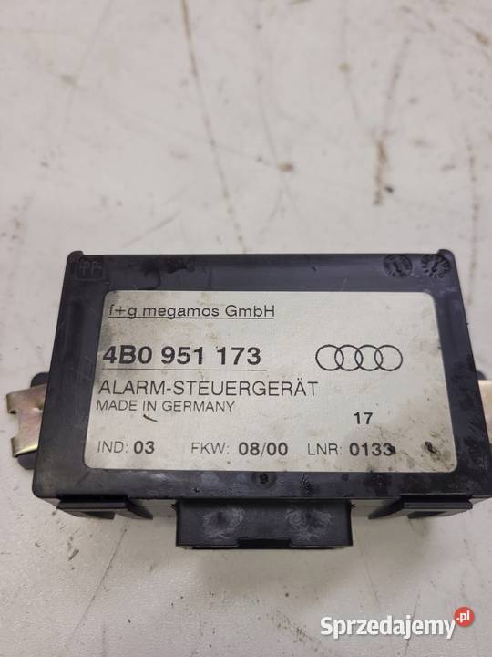 MODUŁ STEROWNIK ALARMU AUDI A4 A6 A8 4D0951173 osobowe Pozostałe Motoryzacja Przystajń