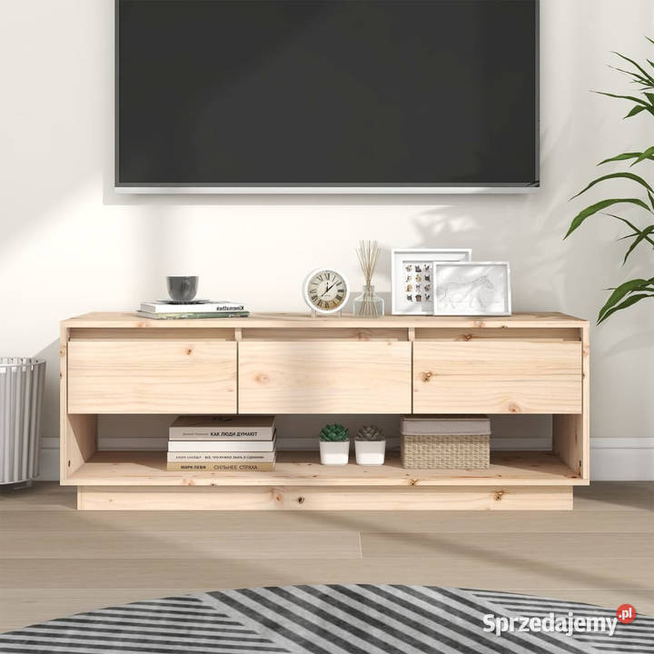 Szafka pod telewizor 1105x34x40 lite drewno RTV Warszawa
