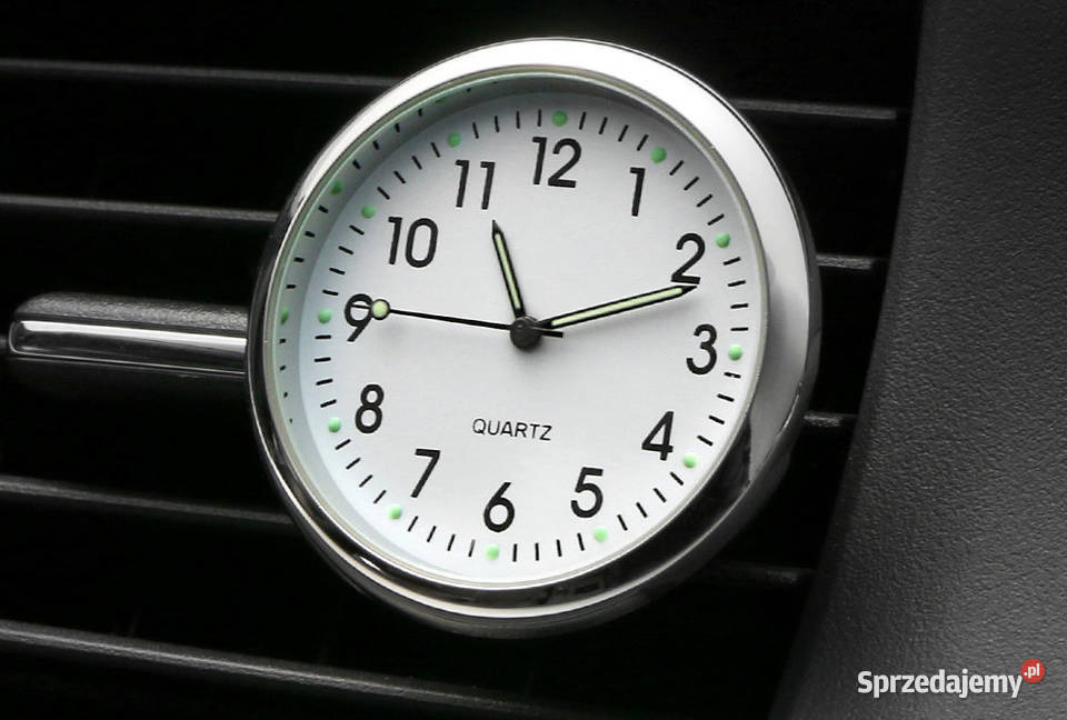 Dekoracyjny zegar samochodowy kwarc analogowy Motoryzacja Poznań sprzedam