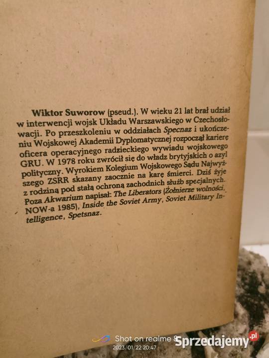 Suworow Akwarium przedruk z francuskiego wydania