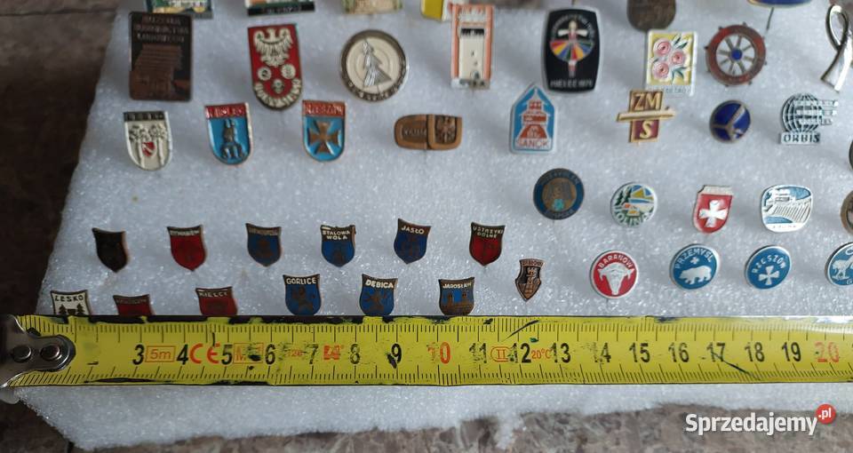 Stare przypinki miasta herby i inne zestaw 48 Pozostałe pomorskie