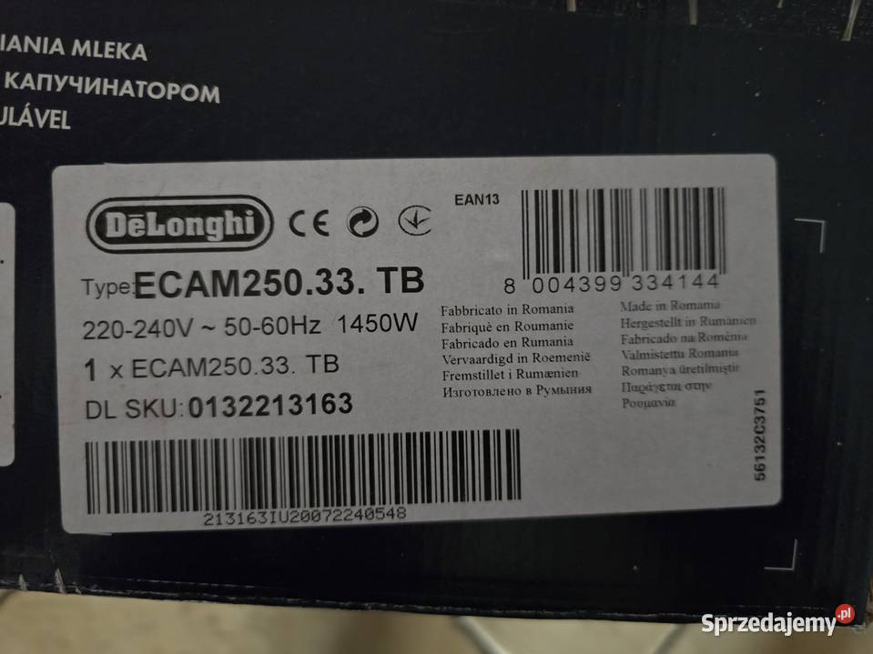 Ekspres DeLonghi Magnifica S ECAM 25033 TB