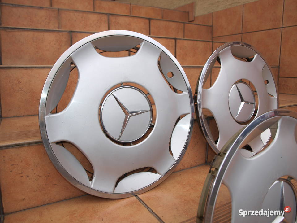 Mercedes kołpaki 15 oryginalne chrom komplet 4 Kalisz