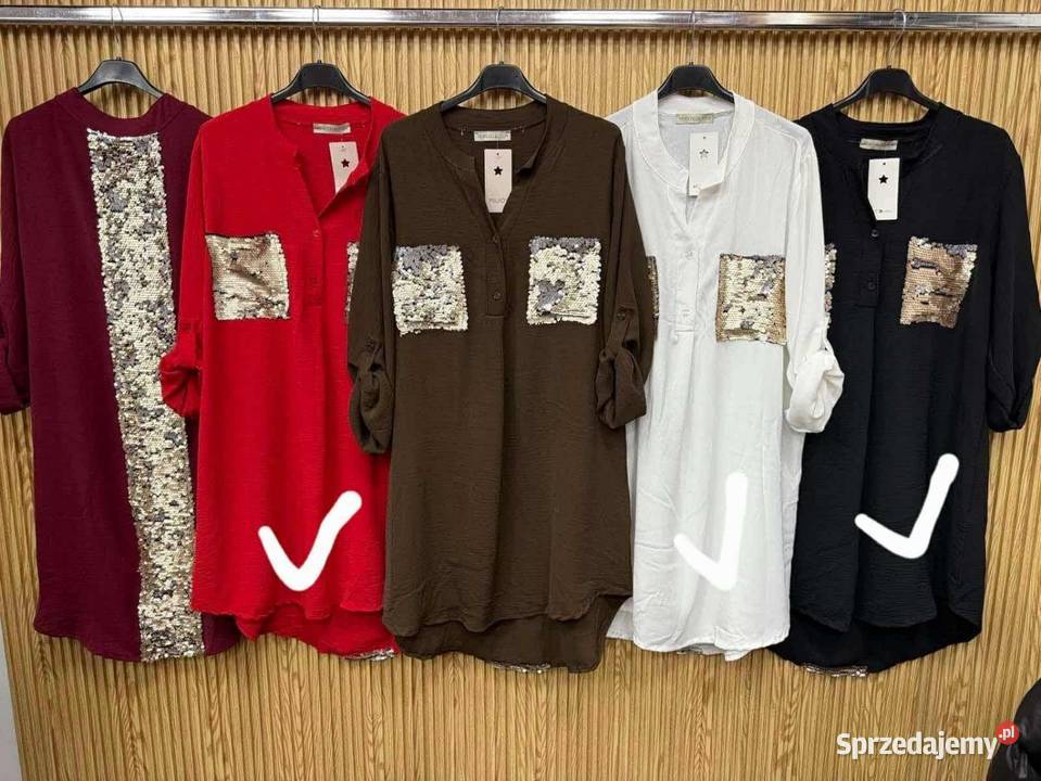 Koszula długa damska czarna Kłodzko