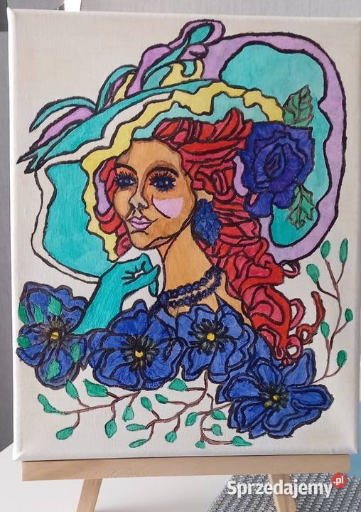Kobieta w kapeluszu 24x30 Bydgoszcz