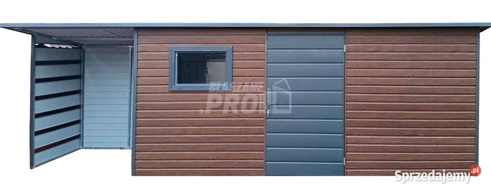 Schowek domek ogrodowy 5x15m wiata 15m Okno Kalwaria Zebrzydowska