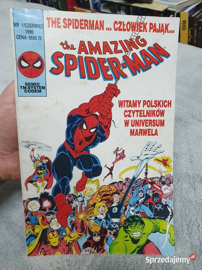 The Amazing SpiderMan TMSemic 1990 pierwszy Gdynia