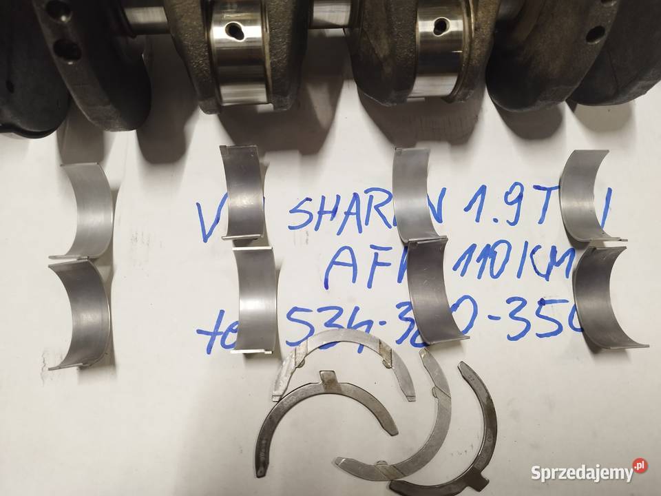 wał korbowy VW Sharan AFN tdi 110 z panewkami śląskie Żywiec