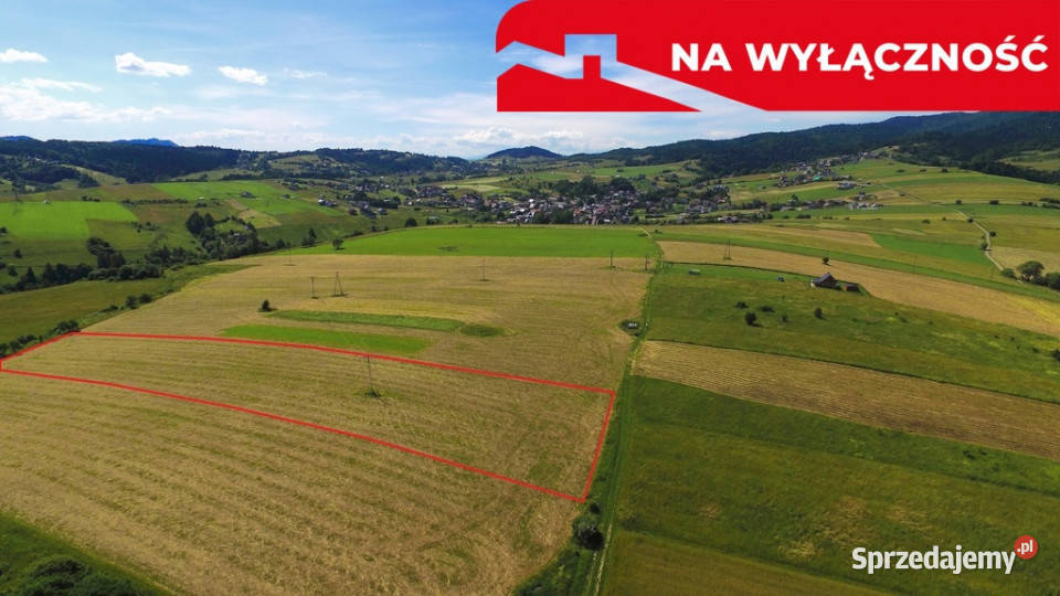 Działka w Grywałdzie 11003 ha warunki zabudowy Grywałd