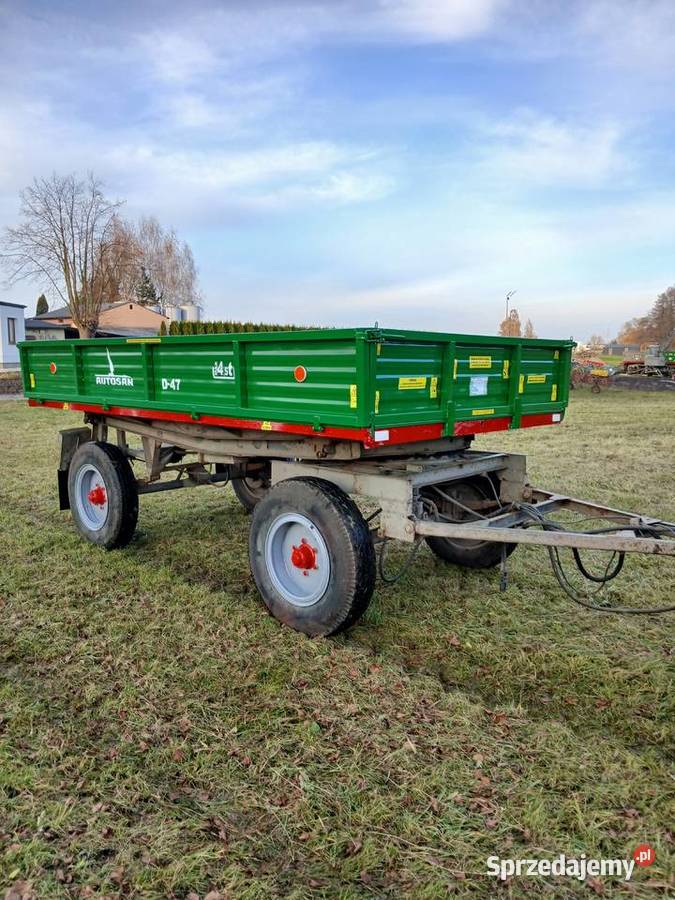 Przyczepa wywrotka d47 zarejstrowana Przyczepy rolnicze łódzkie Rzgów