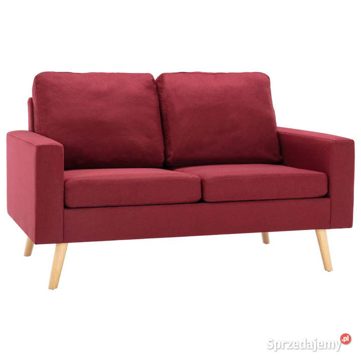 2osobowa sofa kolor czerwonego wina tapicerowana mazowieckie Warszawa