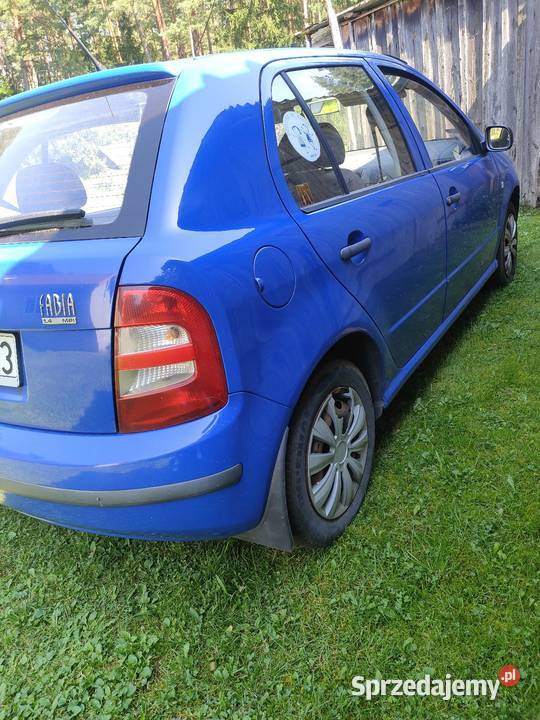 SKODA FABIA 14 MPI 2001r niebieski Wesołowo