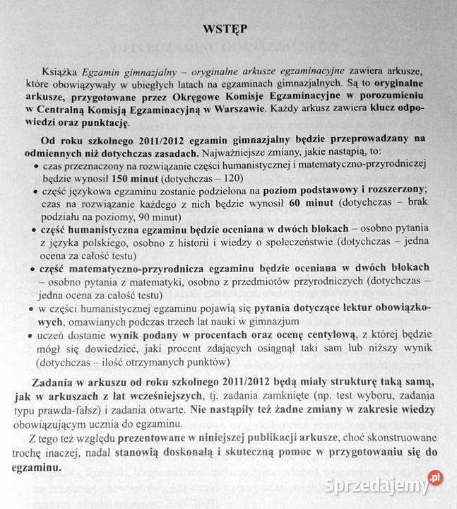 Egzamin Gimnazjalny Blok Humanistyczny Chełm