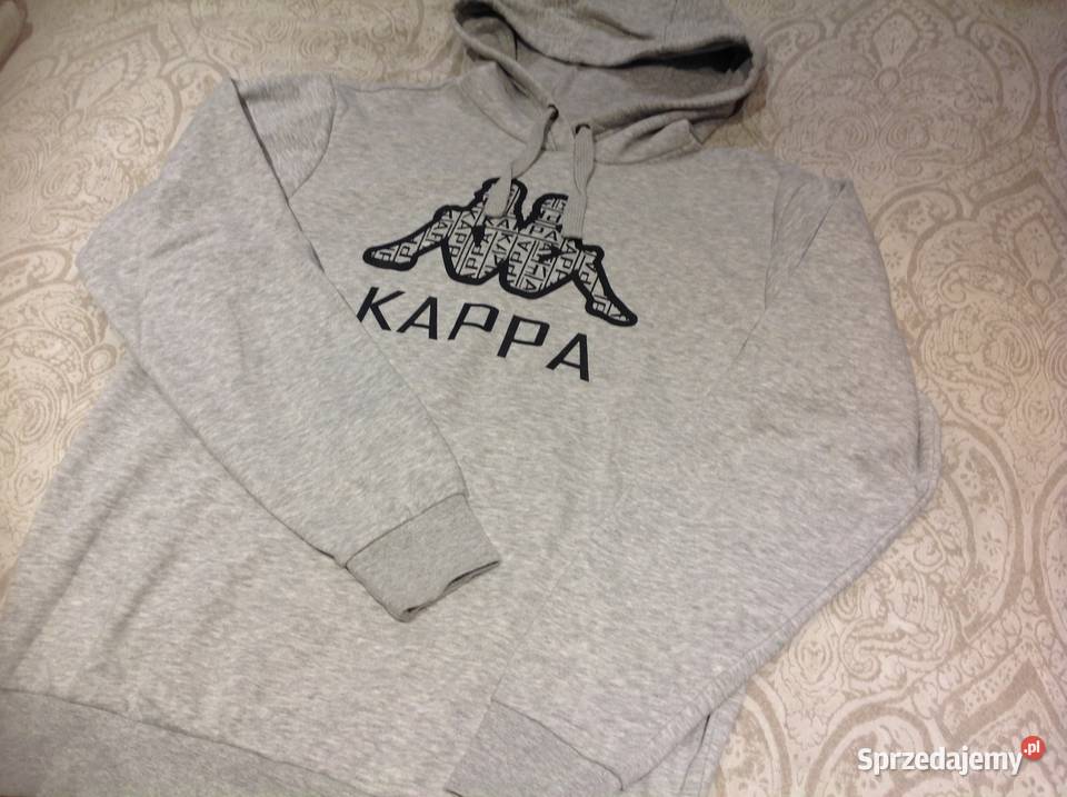 Jasna Bluza Męska z Kapturem KAPPA LXL j Nowa Swetry i golfy Nowa Sól