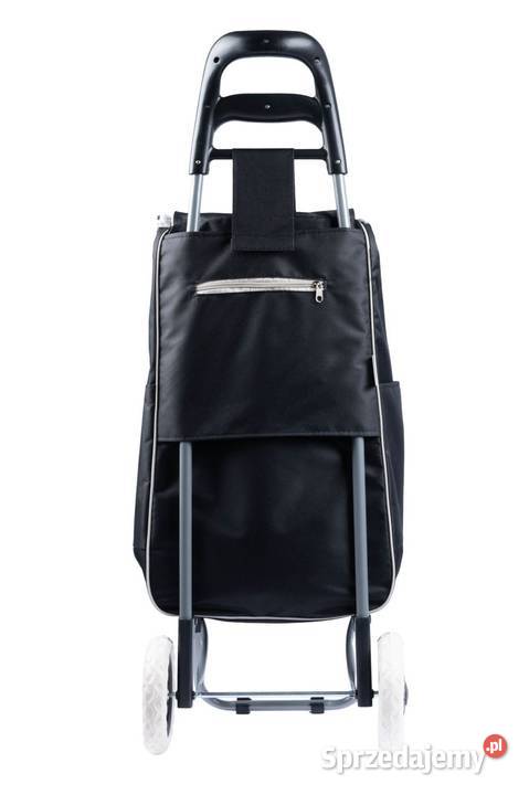 Torba wózek na zakupy na kółkach czarna Pozostałe wielkopolskie